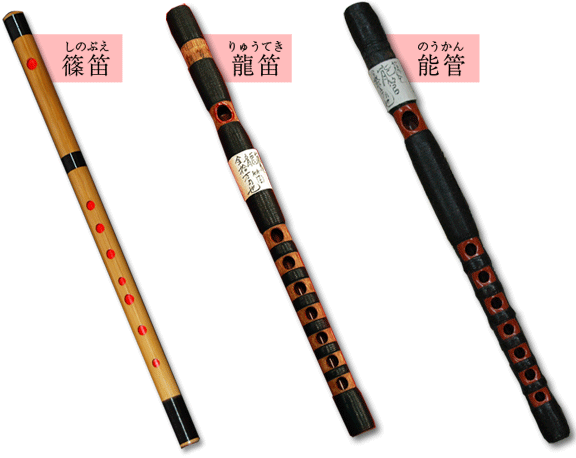 日本の笛の種類